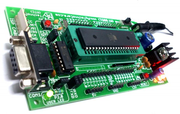 MY TechnoCare 8051 Microcontroller Board Small Development Board with MAX232 Atmel AT89S52IC MY TechnoCare www.MyTechnoCare.com