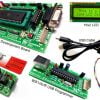 8051 Microcontroller Tutorial Board with ZIF Socket Programming Kit To Learn Industrial Project Development & How to Interface Program/code AT89S52 ,UART,Display 16x2 LCD Display,Motor,DS1307 low cost India MyTechnoCare.com