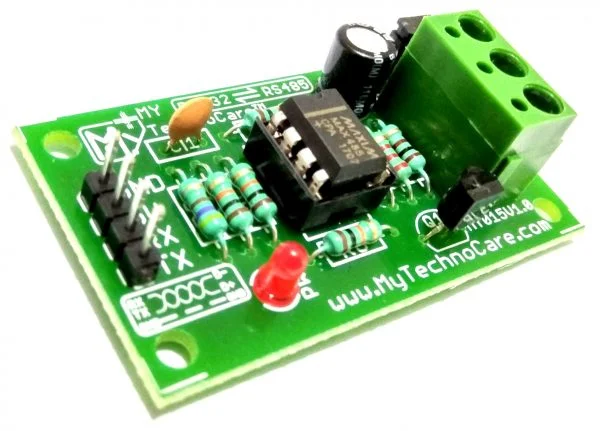 RS485 to TTL Converter (MAX485) Data Converter Adapter Module For USB Microcontroller Arduino,8051,PIC,AVR Raspberry Pi.Use in Long distance Network Communication Protocol like Modbus,Profibus,HART,Fieldbus Home,office,Industrial Automation IoT Research & Development,DIY Student Project electronics engineering Hobby R&D MY TechnoCare www.MyTechnoCare.com