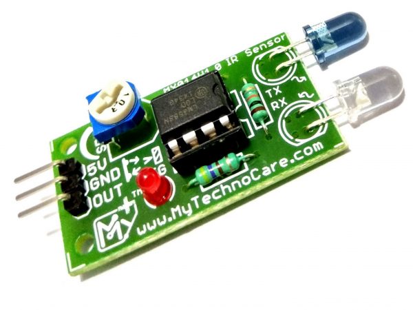 IR Infrared Obstacle Avoidance Sensor IR Sensor Proximity/Obstacle Detection Avoidance Sensor Module Board For Interfacing with Arduino 8051 AVR PIC ARM Raspberry Pi & All Micro-cotrollers.Use in Home,office,Industrial Automation IoT Research & Development,DIY Student Project Hobby R&D MY TechnoCare www.MyTechnoCare.com